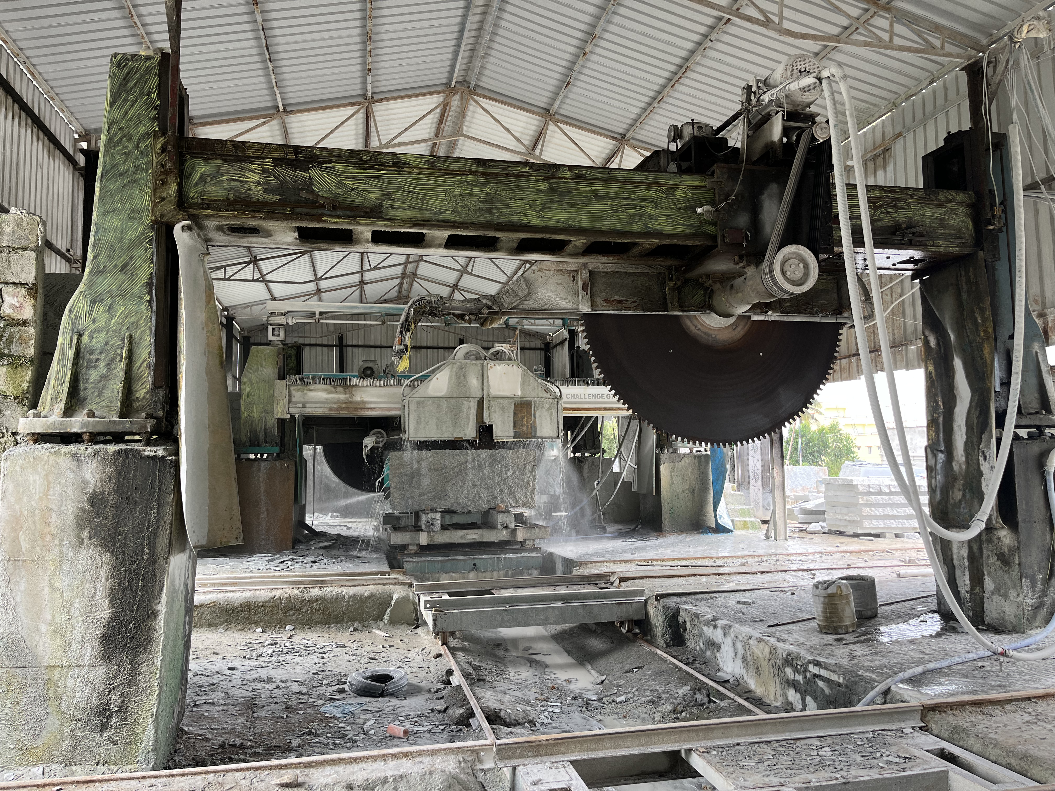 factory grey granite polished slab from Khushi Stone, Bangalore – Image 5